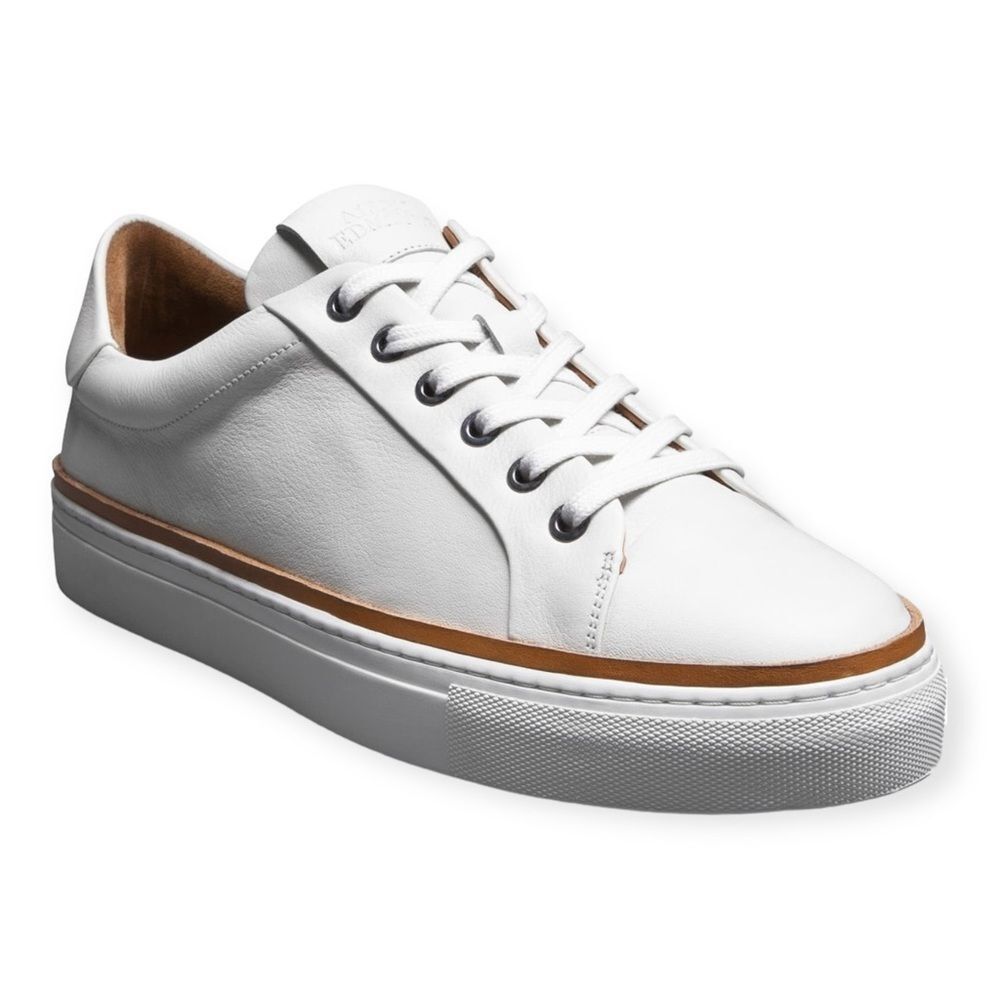 White Leather Men's Sneakers